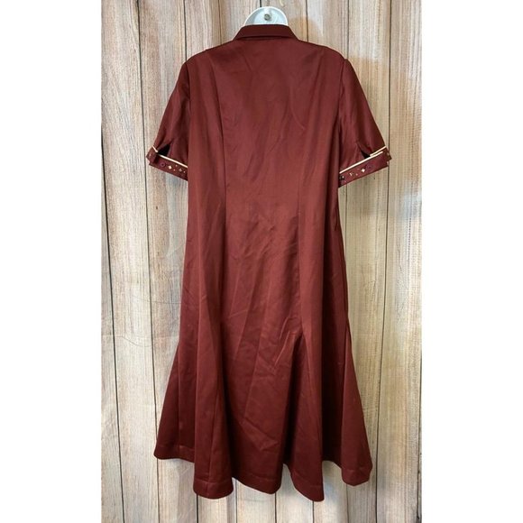 SAMY GICHERMAN BURGUNDY DRESS XL - Picture 5 of 6